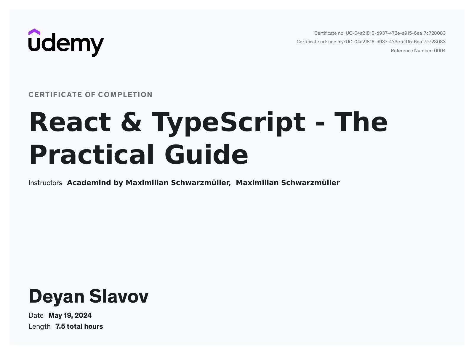 React & Typescript